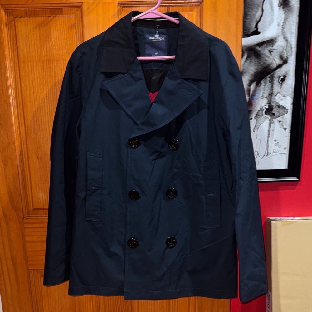 Nautica Navy blue Double-Breasted light jacket